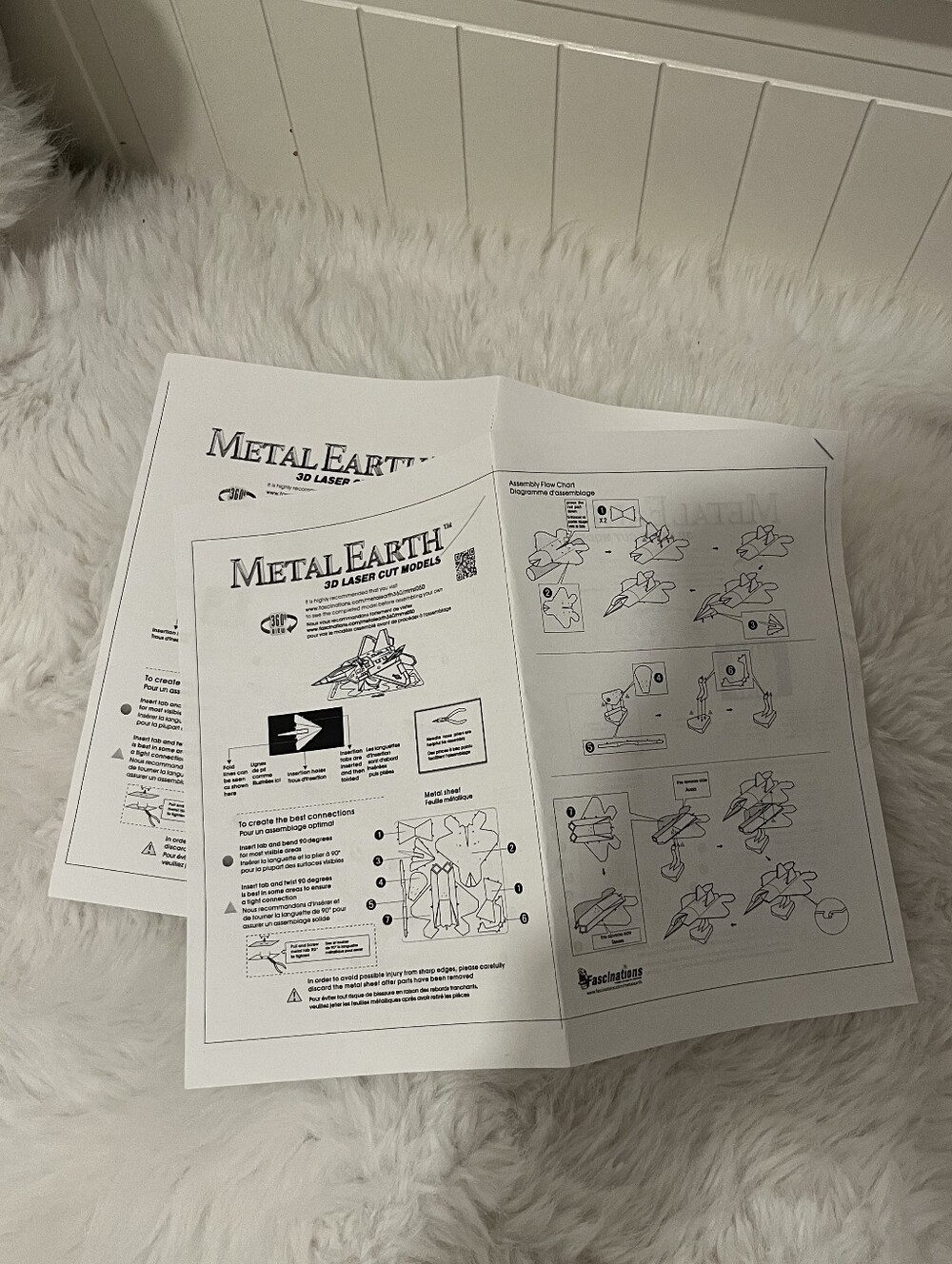 Metal Earth Kids Building Set - Silver Metal Aircraft Models - Picture 8 of 8